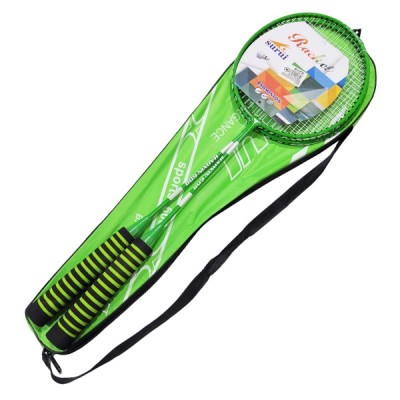 ΣΕΤ ΡΑΚΕΤΕΣ 2TMX ΓΙΑ BADMINTON ΠΡΑΣΙΝΕΣ ΜΕ ΘΗΚΗ 65CM 1296-08